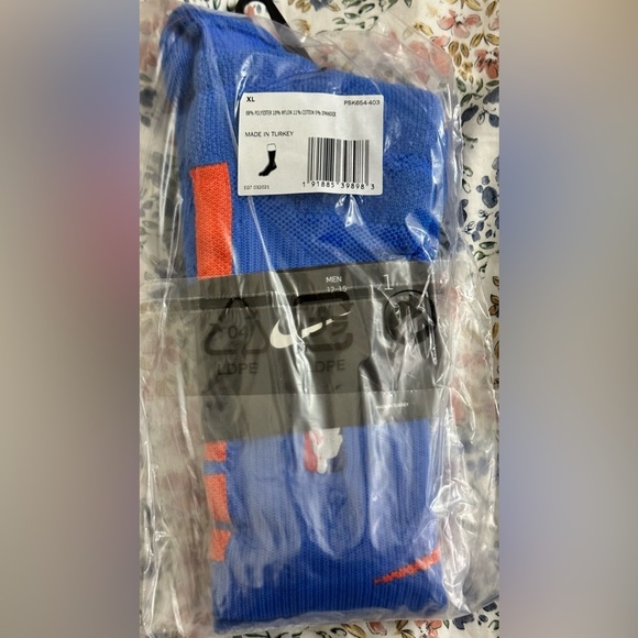 NWT Nike Men`s Elite NBA Grip Power Basketball Mid-Calf Socks - PSK654-403 - Picture 1 of 2